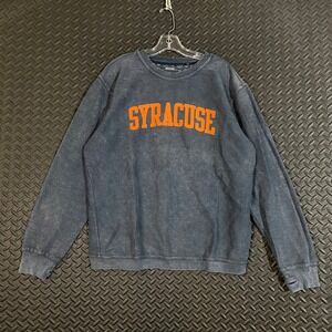 Syracuse Pressbox Sweatshirt Women Sz M Blue Long Sleeve NCAA‎ College Pullover